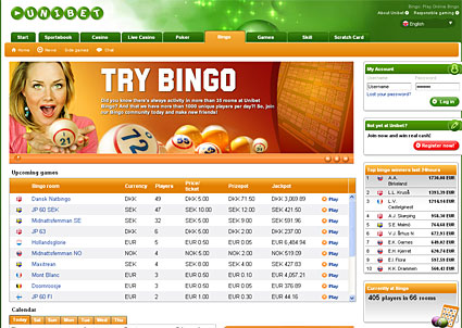 Unibet Bingo Online